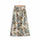 New Women Tropical Floral Leaves Print Split Midi Skirt Faldas Mujer Ladies Stylish Elastic Waist Vestidos Casual Skirts
