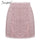 Simplee A-line lace embroidery women skirt Casual streetwear autumn female short skirt Party club ladies mini pink skirts