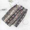 DeRuiLaDy New Fall Winter Fashion Women Snake Print Skirt 2019 Casual Sexy High Waist Elegant Skirts Womens Office Lady Skirt